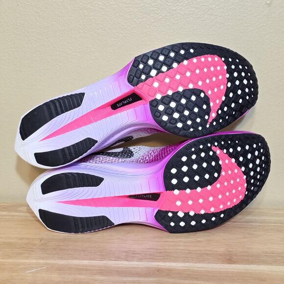 Nike ZoomX Vaporfly 3 NEXT% Running Shoes White Vivid Purple DV4129-104 Men's 10 - Picture 6 of 7